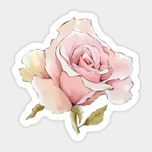 Dreamy Vintage Floral | Dark Background Sticker